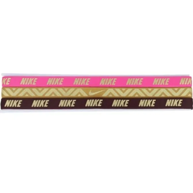 Nike Hikinauhat^Metallic Hairbands 3 Pack Kulta