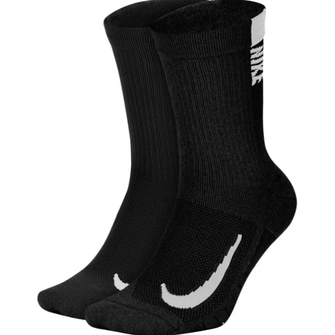 Nike Sukat | Juoksusukat^Multiplier Crew 2-Pack Socks Musta