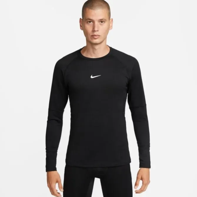 Nike T-paidat Ja Pitkähihaiset^Pro Warm Long Sleeve Tee Musta