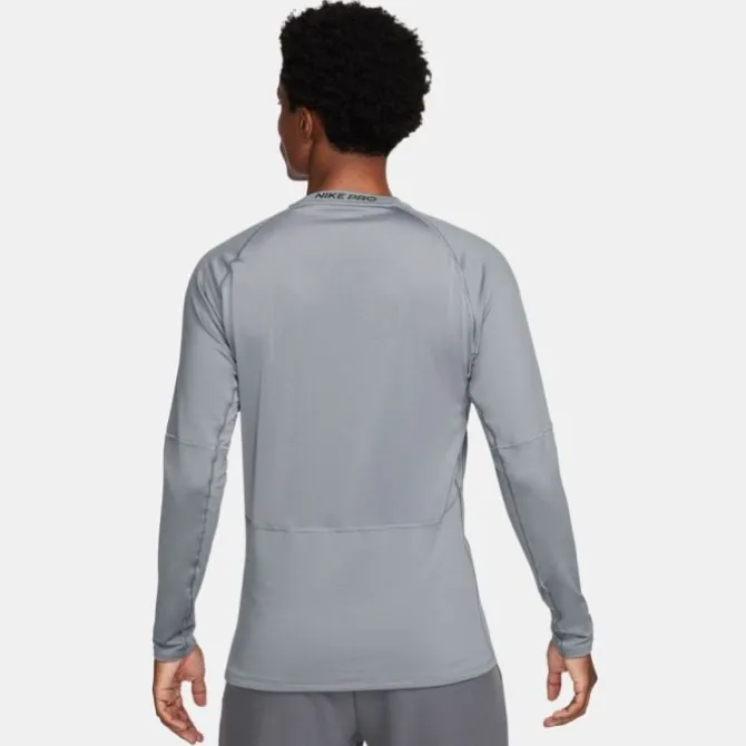 Nike T-paidat Ja Pitkähihaiset^Pro Warm Long Sleeve Tee Harmaa