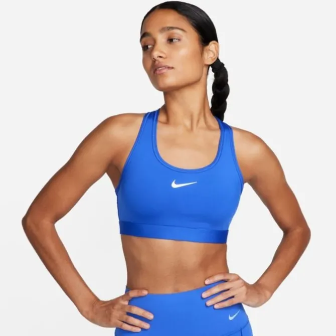 Nike Urheilurintaliivit^Swoosh Medium Support Bra Sininen