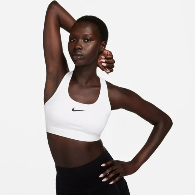 Nike Urheilurintaliivit^Swoosh Medium Support Bra Valkoinen