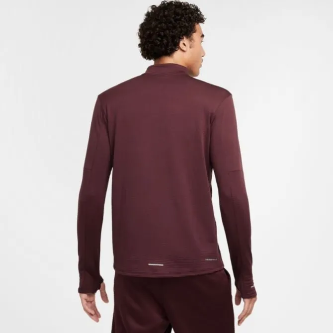 Nike T-paidat Ja Pitkähihaiset^Therma-FIT Water-Repellent Element Half Zip Punainen