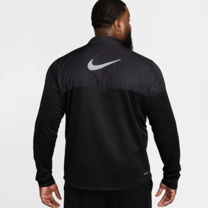 Nike T-paidat Ja Pitkähihaiset^Therma-FIT Water-Repellent Sphere Element Half Zip Musta