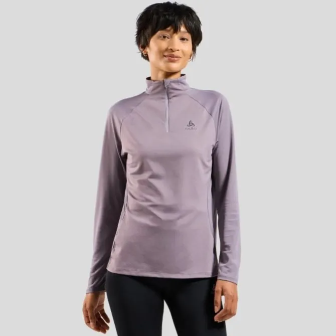 Odlo T-paidat Ja Pitkähihaiset^Essentials Ceramiwarm Mid Layer Half Zip Violetti