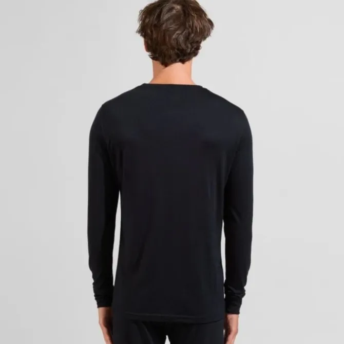 Odlo T-paidat Ja Pitkähihaiset^Merino 200 BL Top Crew Neck L/S Musta