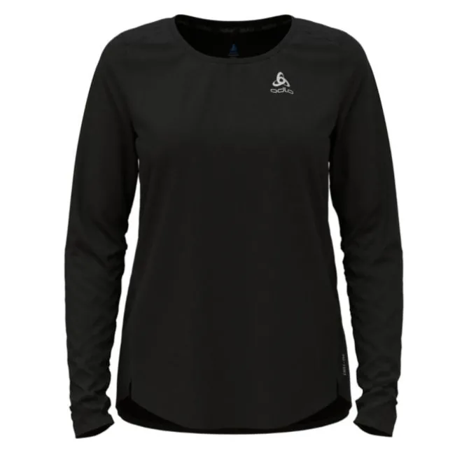 Odlo T-paidat Ja Pitkähihaiset^T-shirt Crew Neck Long Sleeve Zeroweight Musta