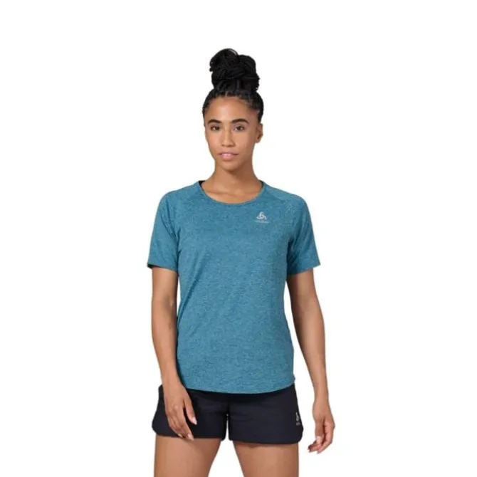 Odlo T-paidat Ja Pitkähihaiset^T-shirt Crew Neck Short Sleeve Run Easy Sininen