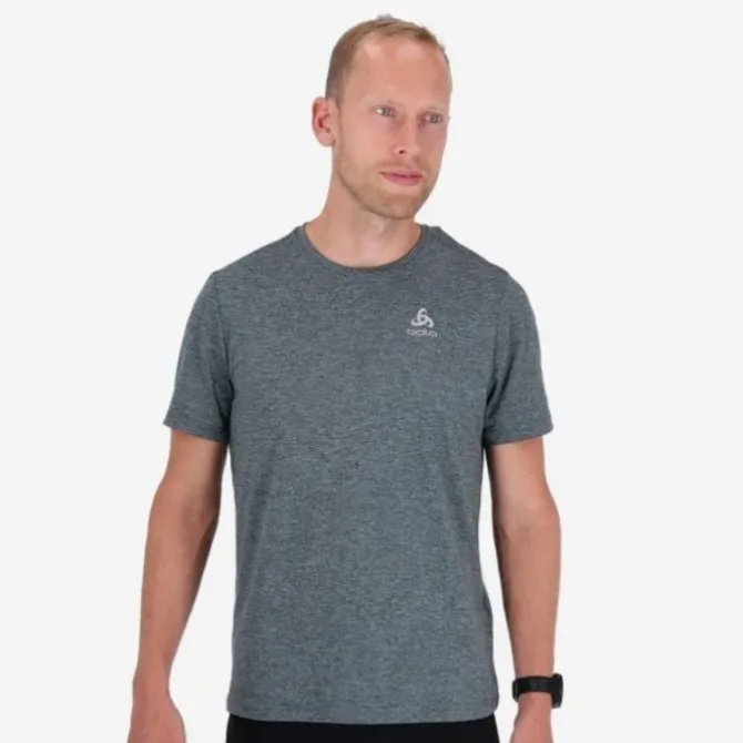 Odlo T-paidat Ja Pitkähihaiset^T-Shirt Short Sleeve Crew Neck Run Easy Harmaa