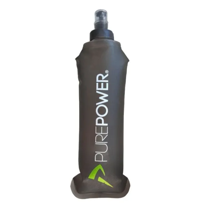 PurePower Nesteytys^Soft Bottle 500 ml. Musta