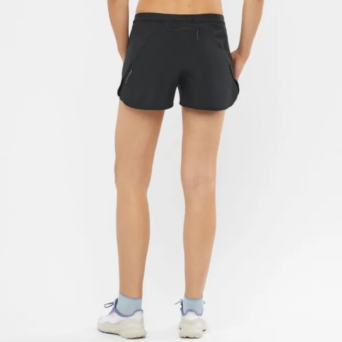 Salomon Lyhyet Trikoot Ja Shortsit^Cross 2-In-1 Shorts Musta