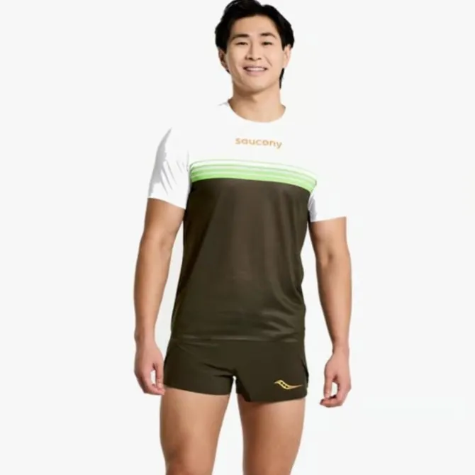 Saucony T-paidat Ja Pitkähihaiset^Elite Short Sleeve Vihreä