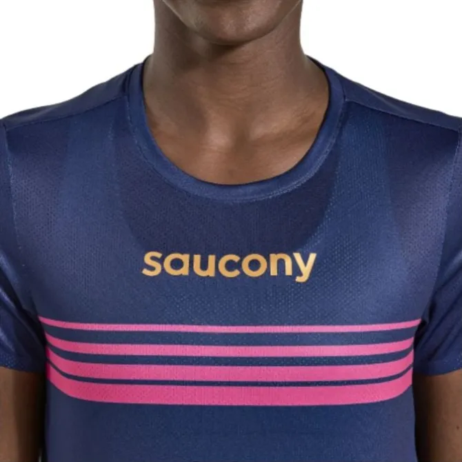 Saucony T-paidat Ja Pitkähihaiset^Elite Short Sleeve Sininen