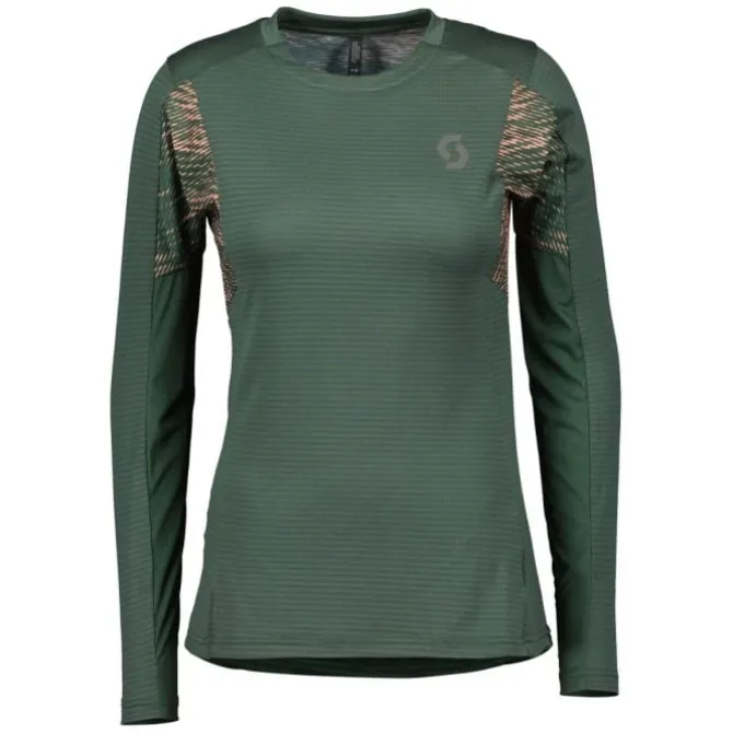 Scott T-paidat Ja Pitkähihaiset^Trail Run Long Sleeve Vihreä