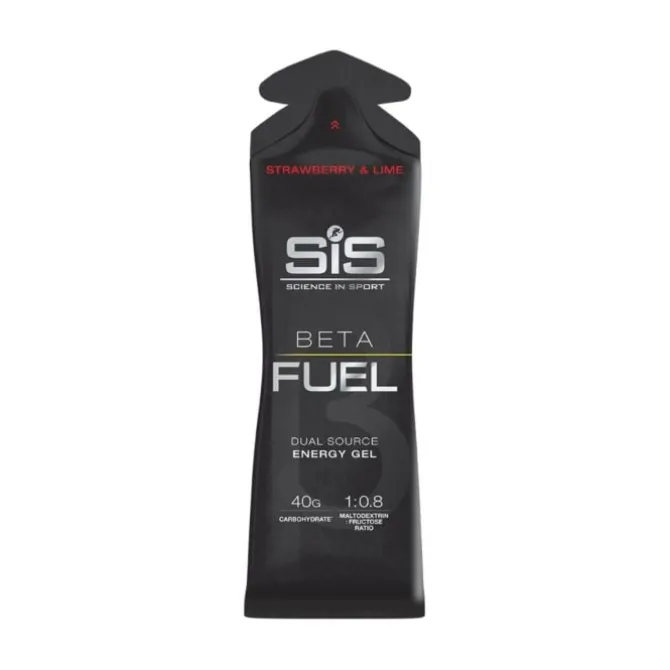 SIS Ravintolisät^Beta Fuel Gel Strawberry/Lime Punainen