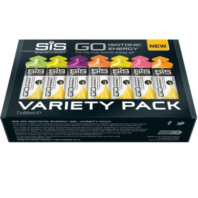 SIS Ravintolisät^Go Isotonic Energy 7 Pack Variety Gels