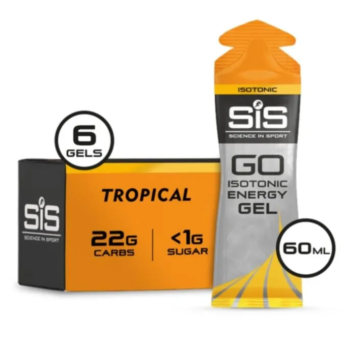 SIS Ravintolisät^Go Isotonic Gel 6x60ml Tropical Oranssi