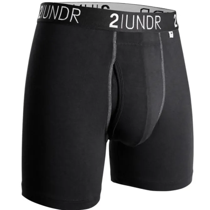 2UNDR Juoksualusasut^Swing Shift Boxer Musta