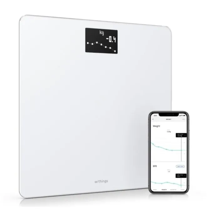 Withings Henkilövaaka | Hyvinvointi/palautuminen^Body Valkoinen