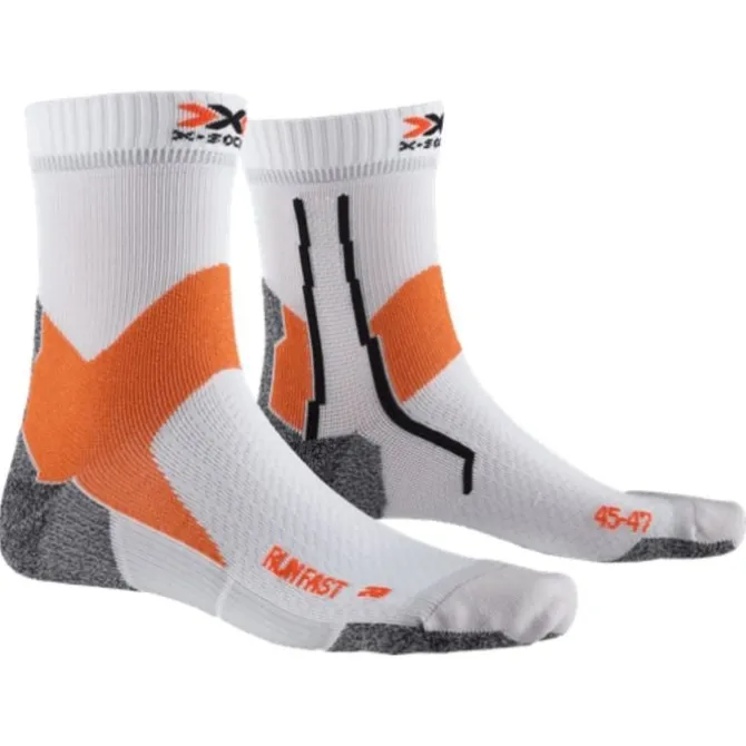 X-Bionic Sukat | Juoksusukat^Run Fast 4.0 Sock Valkoinen