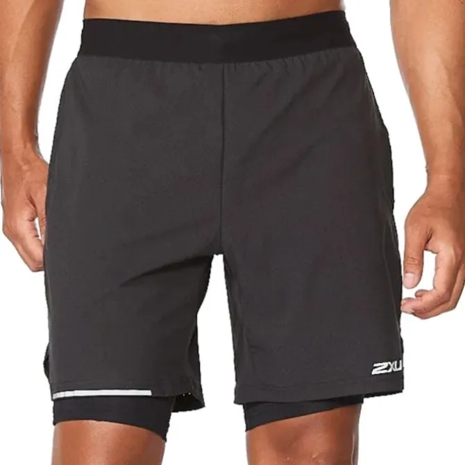 2XU Lyhyet Trikoot Ja Shortsit^Aero 2in1 7inch Shorts Musta