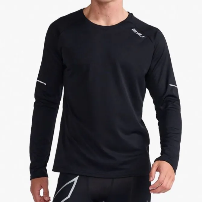 2XU T-paidat Ja Pitkähihaiset^Aero Long Sleeve Tee Musta