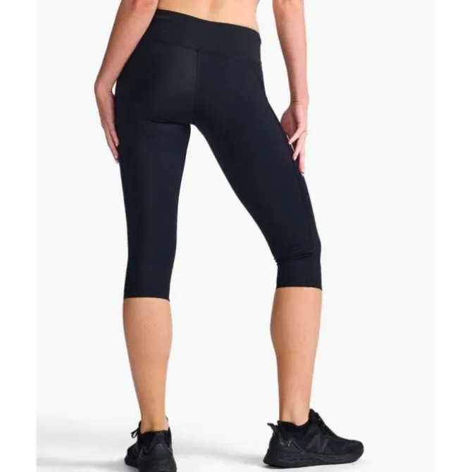 2XU Pitkät Trikoot Ja Housut^Aero Mid-Rise Compression 3/4 Tight Musta